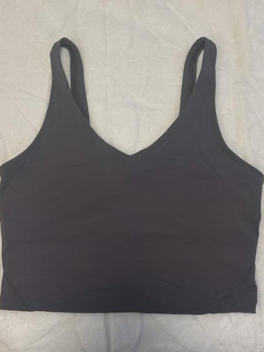 Sports Bra Tank Top in Purple/Grey